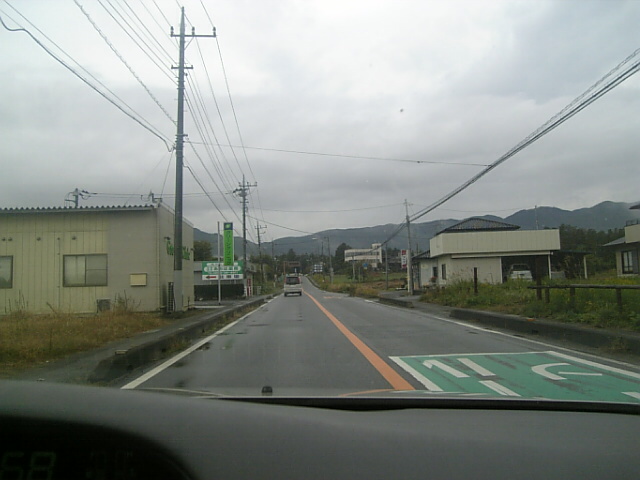 エリア周辺の雨は上がっていた