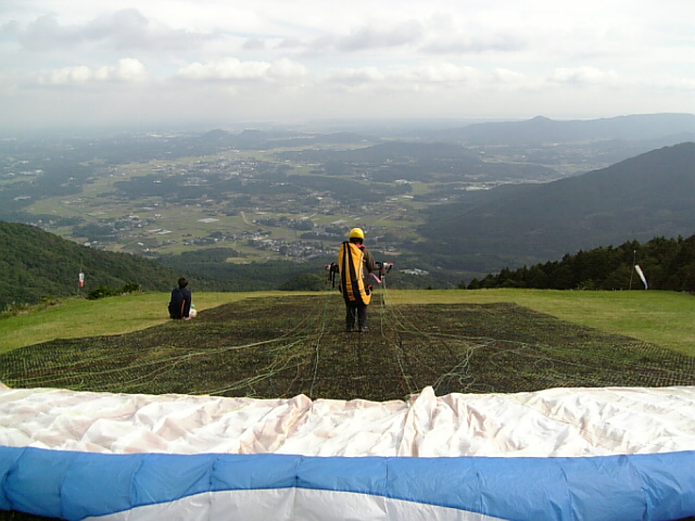 先輩パイロットの離陸待ち